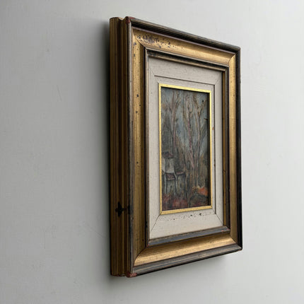 Authentic Landscape Oil Painting "Gilded Frame" Elegant Small Art Holland Art Shop