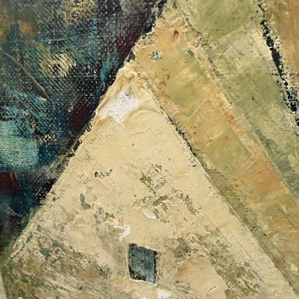 Refined Cityscape Oil Painting "Coastal Cliff" Traditional Artwork Holland Art Shop