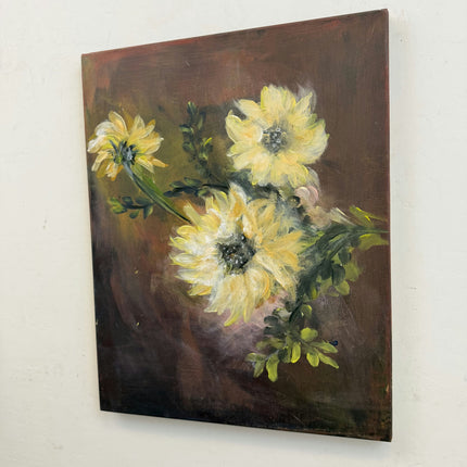 Traditional Floral Still Life Oil Painting "Yellow Flowers" Refined Artwork Holland Art Shop