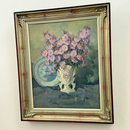 Classic Floral Still Life Oil Painting "Flower Vase" Elegant Art Holland Art Shop