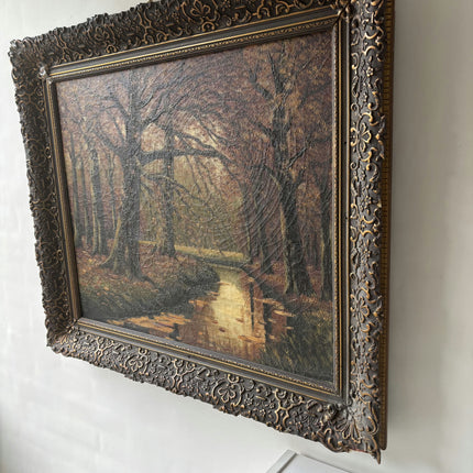 Detailed Landscape Oil Painting "Autumn Trees" Expressive Large Art Holland Art Shop
