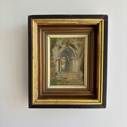 Authentic Scenery Oil Painting "Gilded Frame" Elegant Small Artwork Holland Art Shop