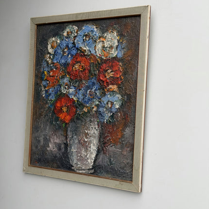 Original Floral Still Life Oil Painting "Flower Bouquet" Handcrafted Artwork Holland Art Shop