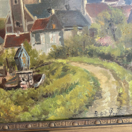 Traditional Cityscape Oil Painting "Church Tower" Detailed Large Art Holland Art Shop