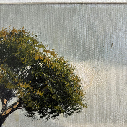 Elegant Seascape Oil Painting "Coastal Tree" Classic French Art Holland Art Shop