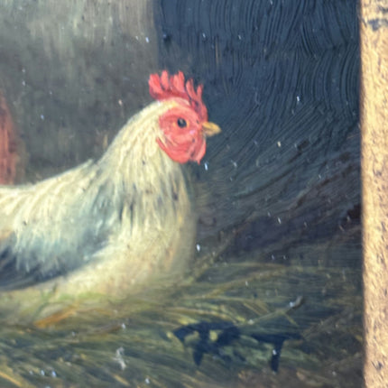Rustic Animals Oil Painting "Gold Frame" Traditional Small Art Holland Art Shop