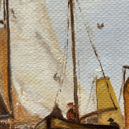Expressive Seascape Oil Painting "Artist Signature" Authentic Artwork Holland Art Shop
