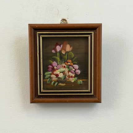 Original Floral Still Life Oil Painting "Framed Painting" Handcrafted Small Art Holland Art Shop