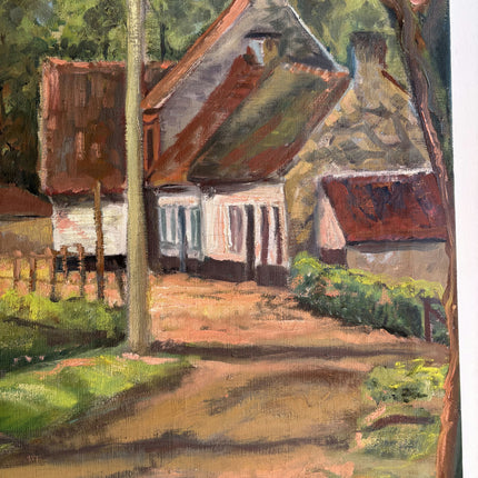 Expressive Farm Oil Painting "Country Road" Detailed Artwork Holland Art Shop