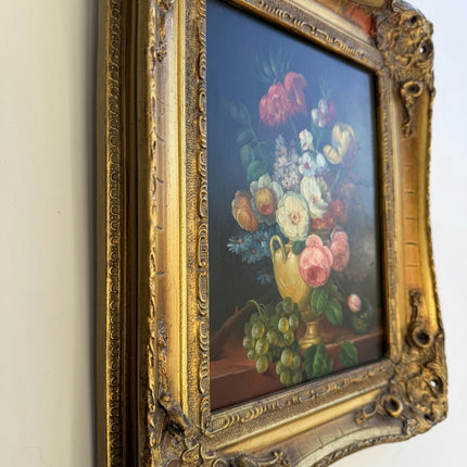 Traditional Floral Still Life Oil Painting "Flower Vase" Refined Small Artwork Holland Art Shop