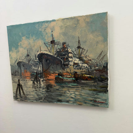 Original Seascape Oil Painting "Weathered Plank" Timeless Artwork Holland Art Shop