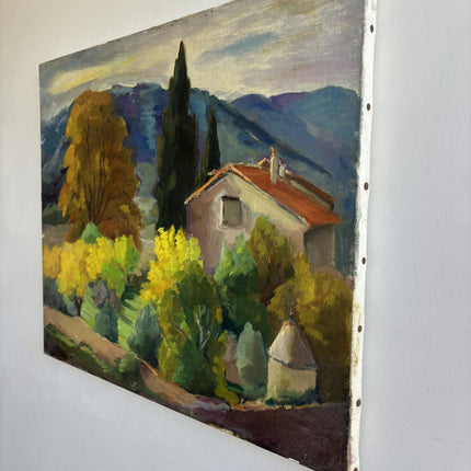 Elegant Scenery Oil Painting "Cypress Tree" Expressive Art Holland Art Shop