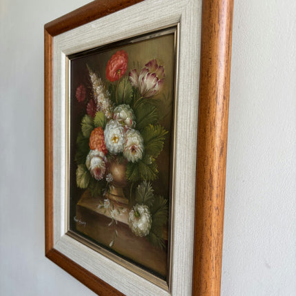 Refined Floral Still Life Oil Painting "Flower Bouquet" Detailed Small Art Holland Art Shop
