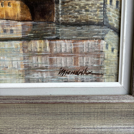 Elegant Cityscape Oil Painting "Stone Gate" Handcrafted Large Artwork Holland Art Shop