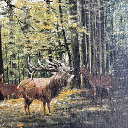 Classic Animals Oil Painting "Stag Deer" Handcrafted Art Holland Art Shop