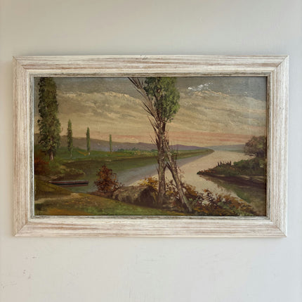 Original Landscape Oil Painting "Lone Tree" Handcrafted Artwork Holland Art Shop