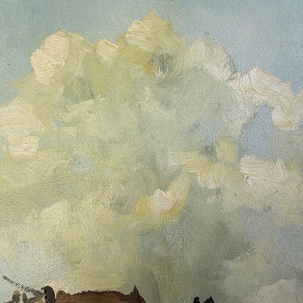 Detailed Seascape Oil Painting "Horse Cart" Traditional Art Holland Art Shop
