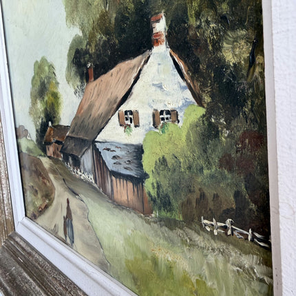 Authentic Landscape Oil Painting "Country Cottage" Traditional Art Holland Art Shop