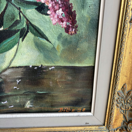 Detailed Floral Still Life Oil Painting "Lilac Bouquet" Expressive Artwork Holland Art Shop