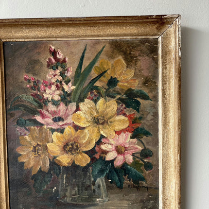 Fine Oil Painting Still Life "Fleur" Authentic Small Artwork Holland Art Shop