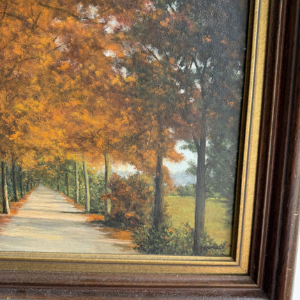 Timeless Landscape Oil Painting "Tree Avenue" Vintage Artwork Holland Art Shop