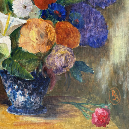 Rustic Still Life Oil Painting "Flower Vase" Classic Art Holland Art Shop