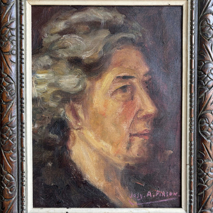 Traditional Portrait Oil Painting "Elderly Man" Expressive Small Artwork Holland Art Shop