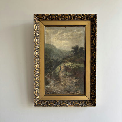 19th Century Antique Scenery Oil Painting "Gilded Frame" Artwork Holland Art Shop
