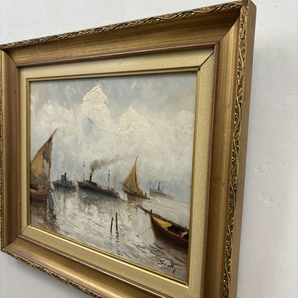 Traditional Seascape Oil Painting "Sailing Boats" Detailed Italian Art Holland Art Shop