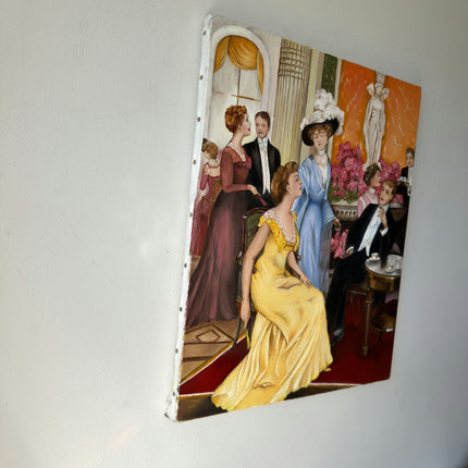 Traditional Oil Painting Figurative "Elegant Lady" Authentic Medium Artwork Holland Art Shop
