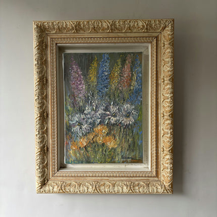 Detailed Floral Still Life Oil Painting "Framed Painting" Expressive Small Art Holland Art Shop