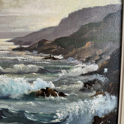 Detailed Seascape Oil Painting "Coastal Painting" Traditional Artwork Holland Art Shop
