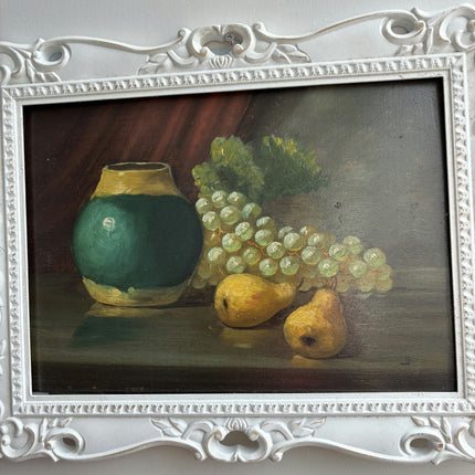 Rustic Still Life Oil Painting "Green Vase" Authentic Artwork Holland Art Shop