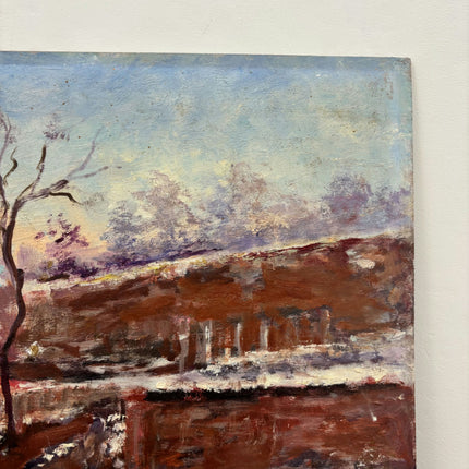 Timeless Winter Landscape Oil Painting "Snowy Cottage" Detailed Artwork Holland Art Shop