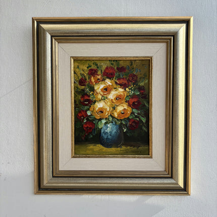 Detailed Floral Still Life Oil Painting "Flower Vase" Original Artwork Holland Art Shop