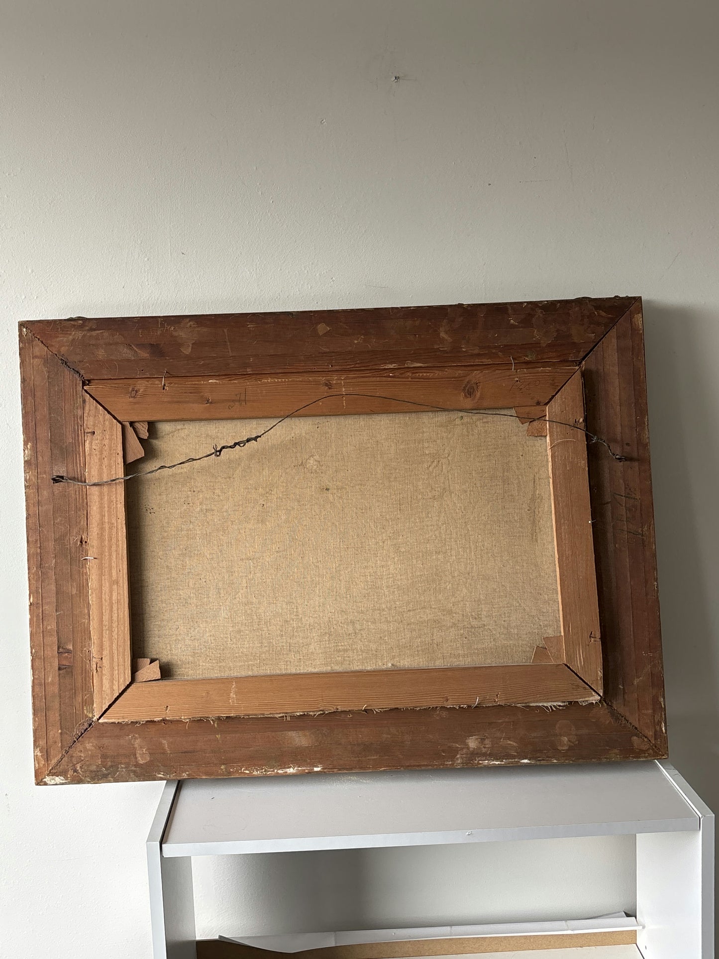 Remarkable Oil Painting Animals "Shepherds Hut" Wonderful Large Art