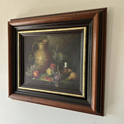 Rustic Still Life Oil Painting "Brass Jug" Original Artwork Holland Art Shop