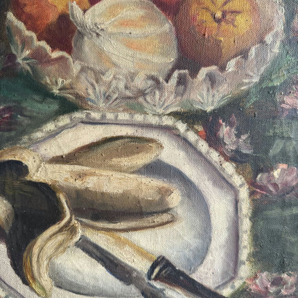 1933 Still Life Oil Painting "White Teapot" Artwork Holland Art Shop