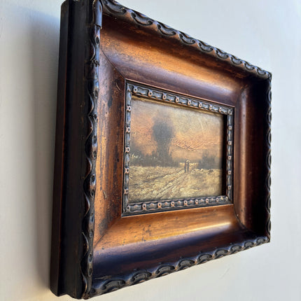 Expressive Landscape Oil Painting "Ornate Frame" Refined Dutch  Artwork Holland Art Shop