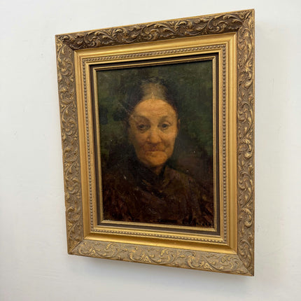 Refined Portrait Oil Painting "Old Woman" Rustic Artwork Holland Art Shop