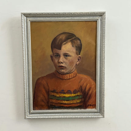 Traditional Interior Oil Painting "Boy In Sweater" Refined Art Holland Art Shop