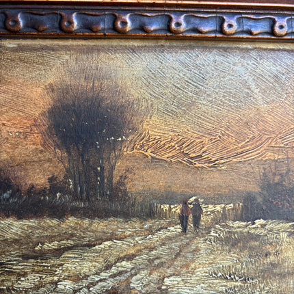 Expressive Landscape Oil Painting "Ornate Frame" Refined Dutch  Artwork Holland Art Shop