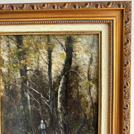 Elegant Landscape Oil Painting "Gilded Frame" Expressive Small Art Holland Art Shop