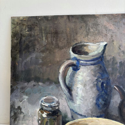 Handcrafted Still Life Oil Painting "Bowl Eggs" Detailed Artwork Holland Art Shop