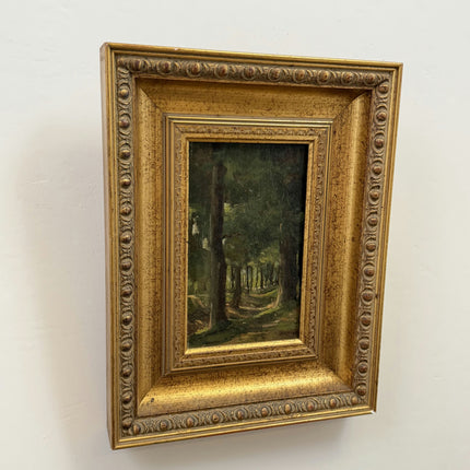 Traditional Landscape Oil Painting "Gilded Frame" Elegant Small Artwork Holland Art Shop