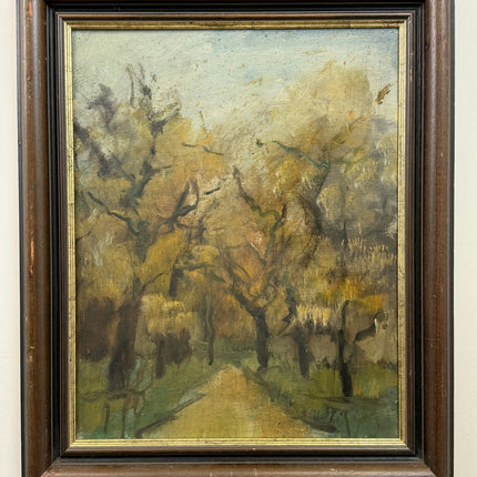 Rustic Landscape Oil Painting "Textured Surface" Original Artwork Holland Art Shop