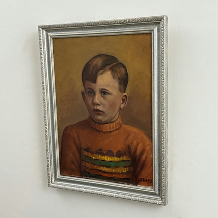 Traditional Interior Oil Painting "Boy In Sweater" Refined Art Holland Art Shop