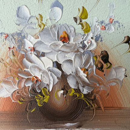 Refined Floral Still Life Oil Painting "Flower Bouquet" Elegant Small Artwork Holland Art Shop