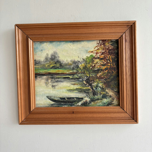 Rustic Landscape Oil Painting "Framed Painting" Traditional Small Artwork Holland Art Shop