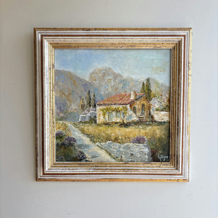 Refined Landscape Oil Painting "Stone Cottage" Elegant Art Holland Art Shop